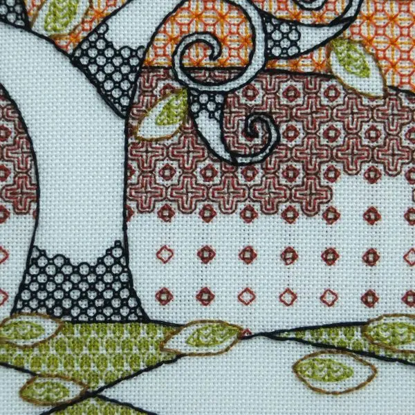 Autumn Tree Blackwork Kit or Pattern - Image 3
