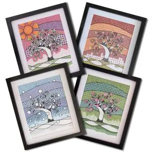 Tree Blackwork Kits