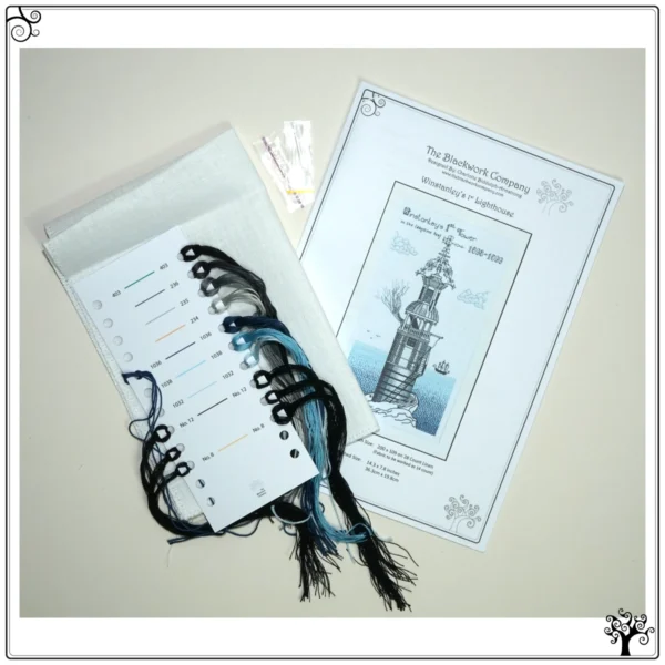 winstanley's 1st lighthouse blackwork kit or pattern