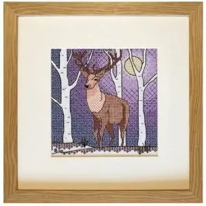 Deer Blackwork Embroidery Kit or Pattern
