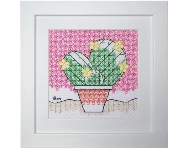 Barrel Cactus Blackwork Kit