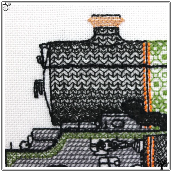 Clun Castle Steam Locomotive Blackwork Kit