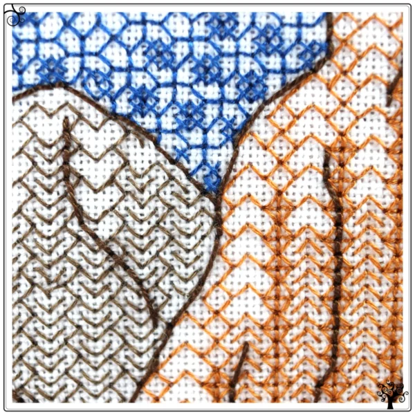 puffin blackwork kit or pattern
