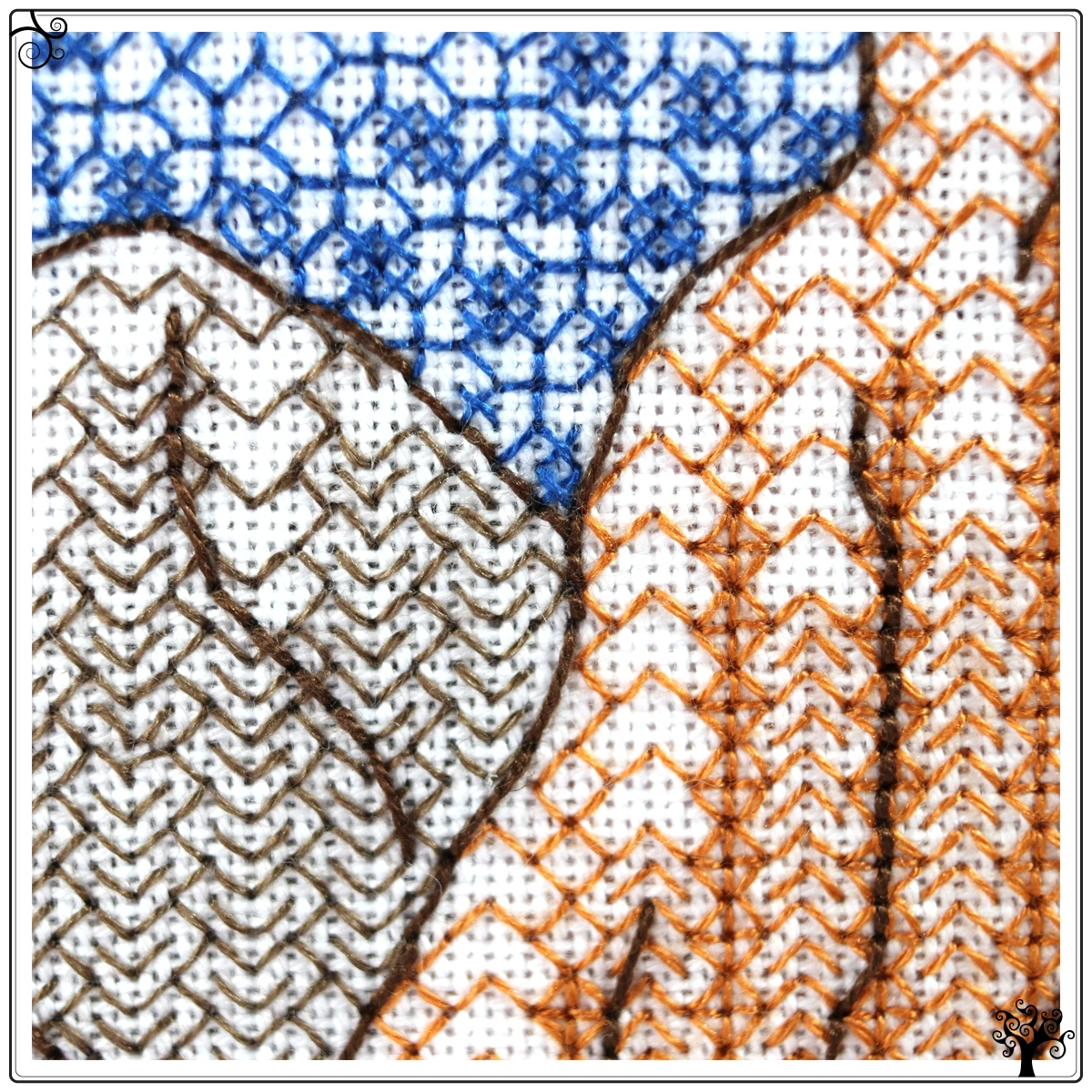puffin blackwork kit or pattern
