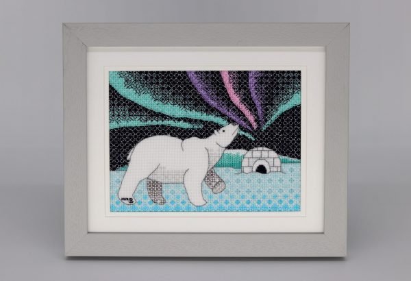 Polar Bear Blackwork Embroidery Kit