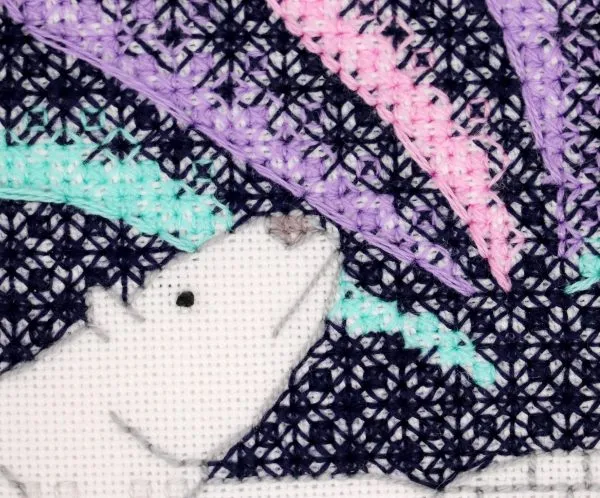 Polar Bear Blackwork Embroidery Kit