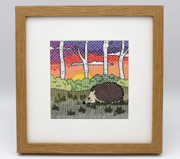 Hedgehog Blackwork Embroidery Kit