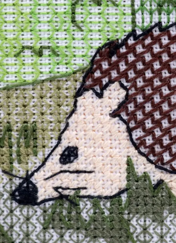 Hedgehog Blackwork Embroidery Kit