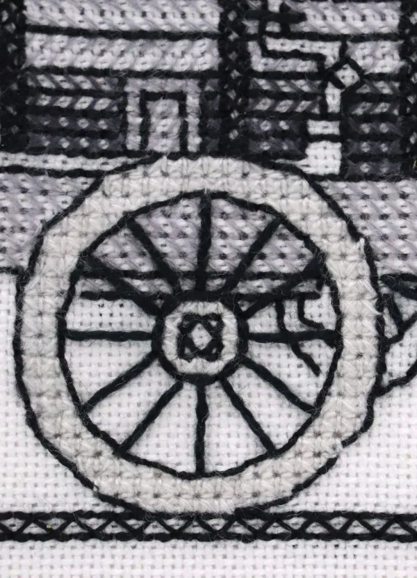 The Puffing Billy Steam Locomotive Blackwork Kit