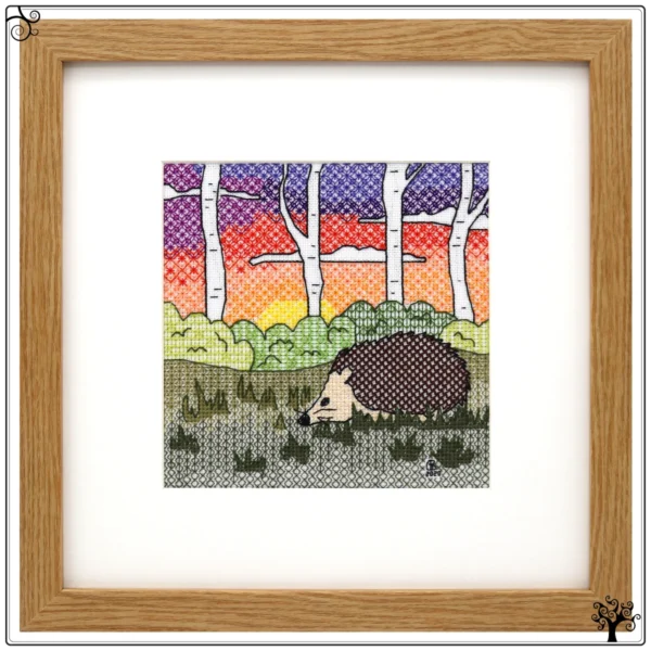 Hedgehog Blackwork Embroidery Kit