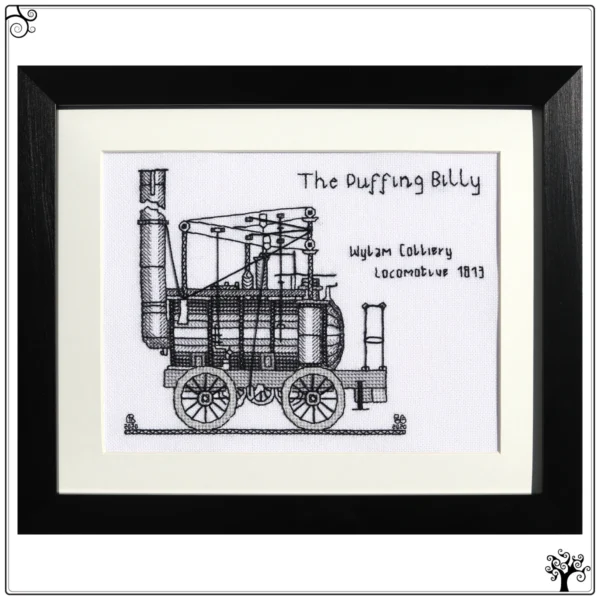 The Puffing Billy Steam Locomotive Blackwork Kit