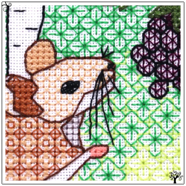 Mouse Blackwork Embroidery Kit or Pattern