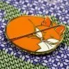 Sleeping fox hard enamel needle minder