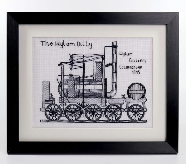 The Wylam Dilly Steam Locomotive Blackwork Kit