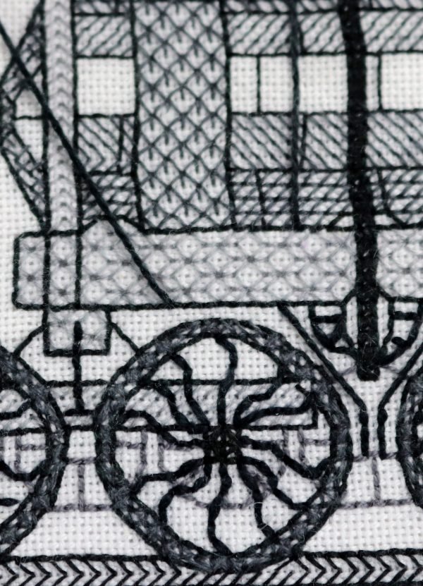 The Wylam Dilly Steam Locomotive Blackwork Kit