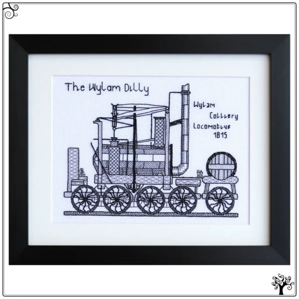 The Wylam Dilly Steam Locomotive Blackwork Kit
