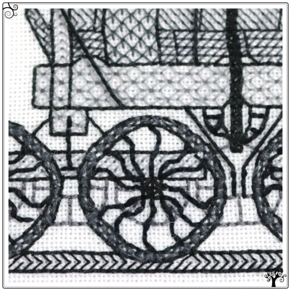 The Wylam Dilly Steam Locomotive Blackwork Kit