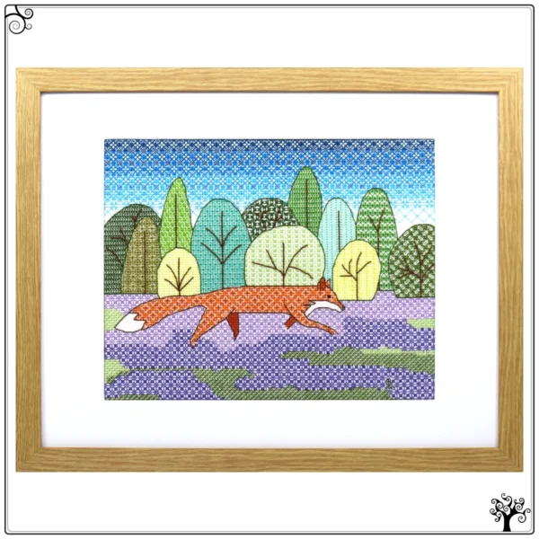 Running Fox Blackwork Kit or Pattern