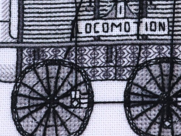Locomotion No.1 Blackwork Embroidery Kit