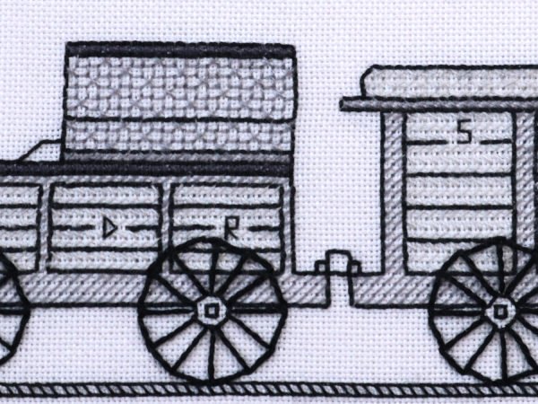 Locomotion No.1 Blackwork Embroidery Kit