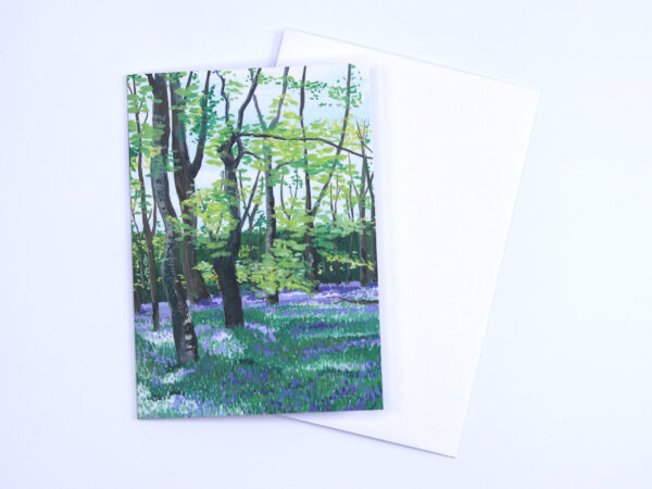 Greetings Card Bluebell Woods