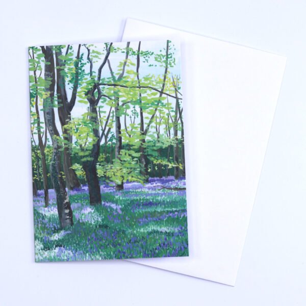 Greetings Card Bluebell Woods