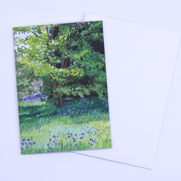 Greetings Card Spring Bluebells
