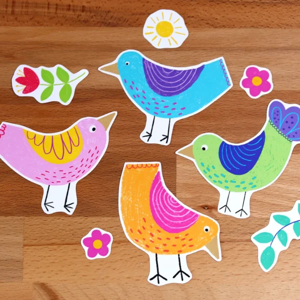 Sticker Pack Cute Bird – Vinyl