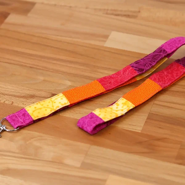 Lanyard Patchwork Pink Yellow