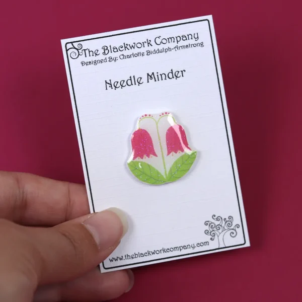 Needle Minder Pink Bells Folk Flower