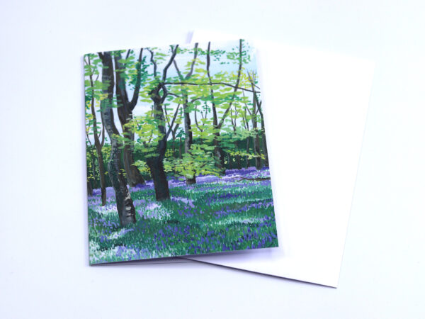 Greetings Card Bluebell Woods