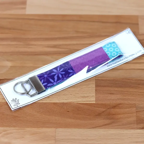 Key Fob Purple Turquoise