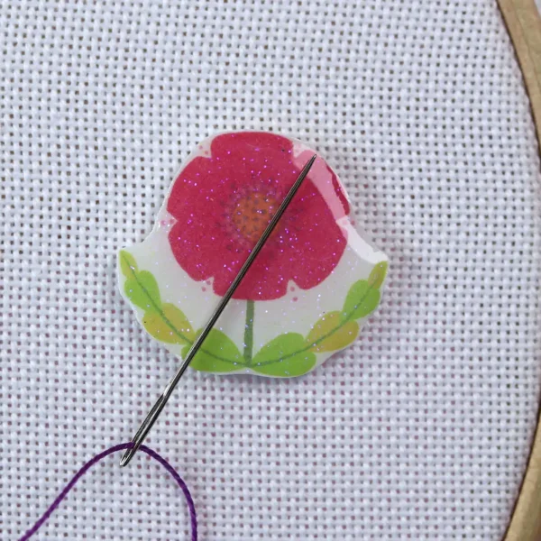 Folk Flower Poppy Needle Minder