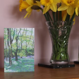 Greetings Card Spring Bluebells