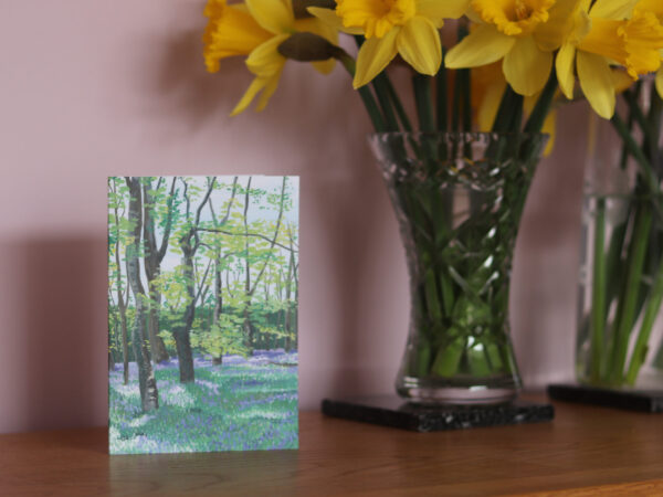 Greetings Card Bluebell Woods