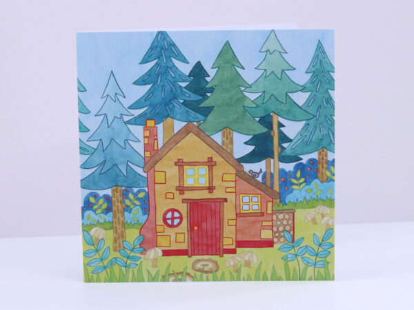 Greetings Card House In The Woods