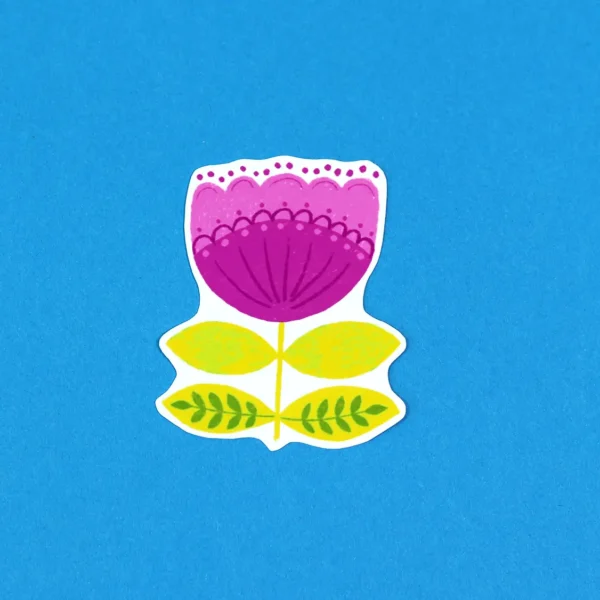 Folk Flowers Spring Stickers Pack – Vinyl