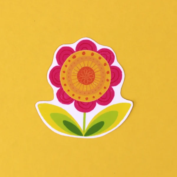 Folk Flowers Summer Stickers Pack – Vinyl