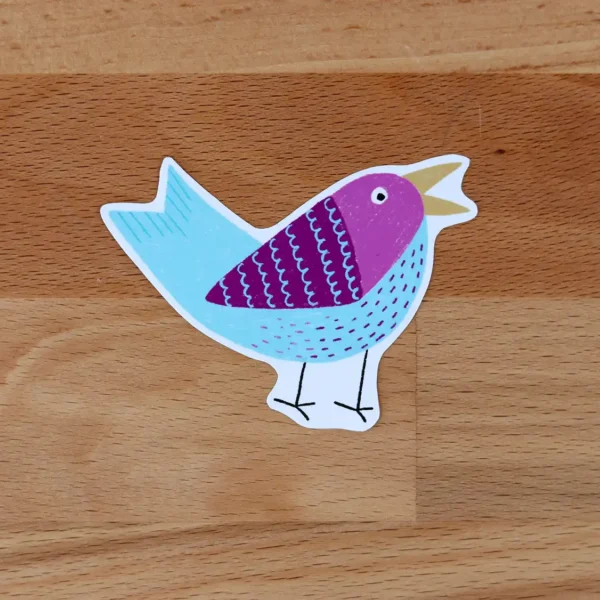 Happy Folk Bird Stickers Pack – Vinyl