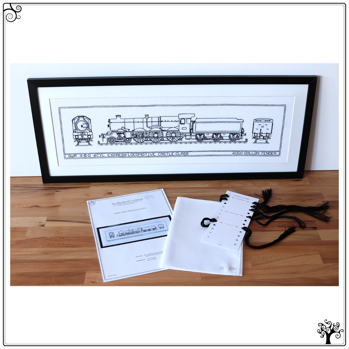 castle class blackwork kit or pattern