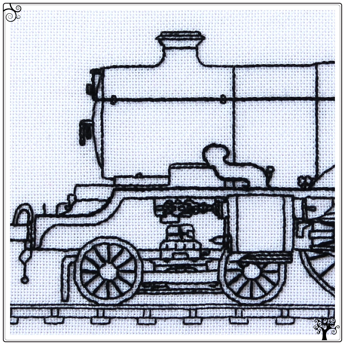 castle class blackwork kit or pattern