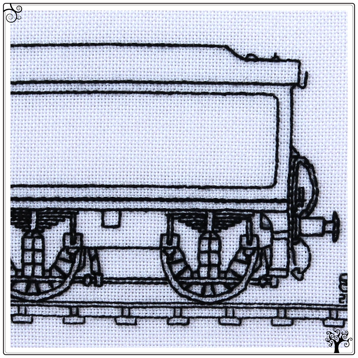 castle class blackwork kit or pattern