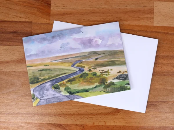 Greetings Card Lower Cherrybrook Bridge Dartmoor