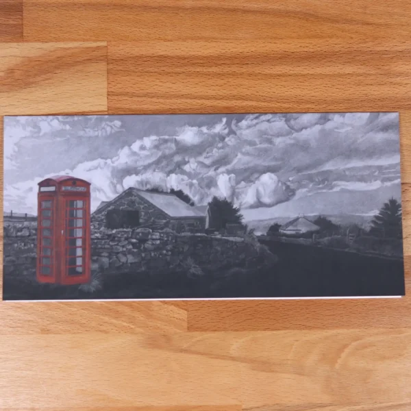 Greetings Card Rundle Stone Phonebox – Dartmoor