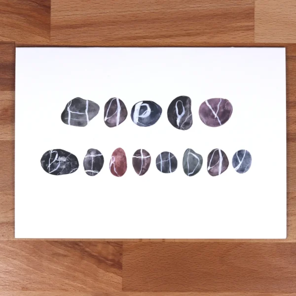 Greetings Card Birthday Stones