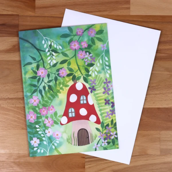 Greetings Card Mushroom House