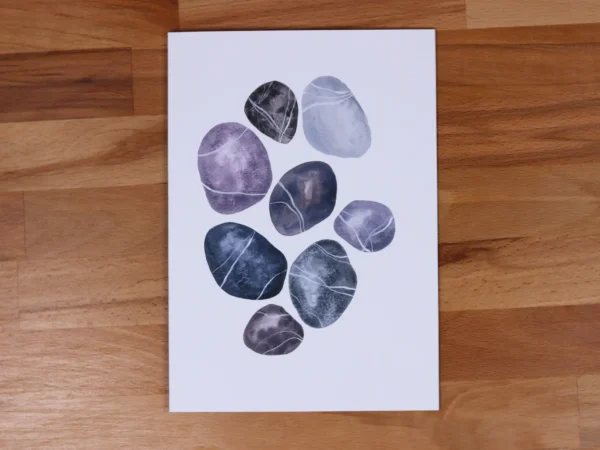 Greetings Card Stone Pebbles