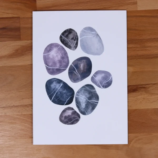 Greetings Card Stone Pebbles
