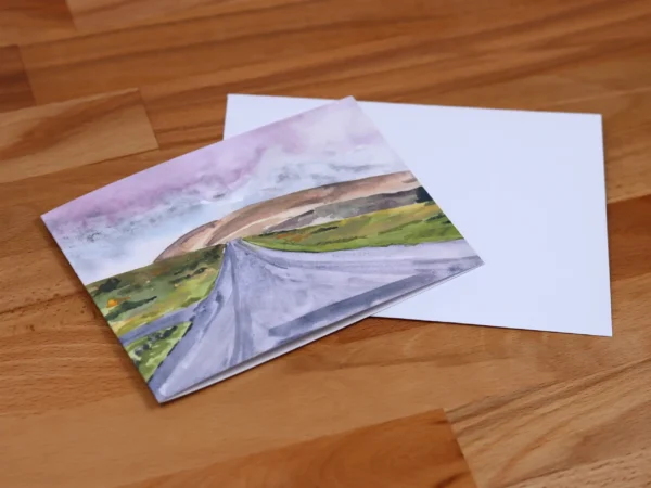 Greetings Card Leeden Tor Car Park - Dartmoor