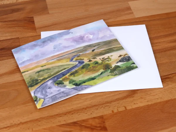 Greetings Card Lower Cherrybrook Bridge Dartmoor